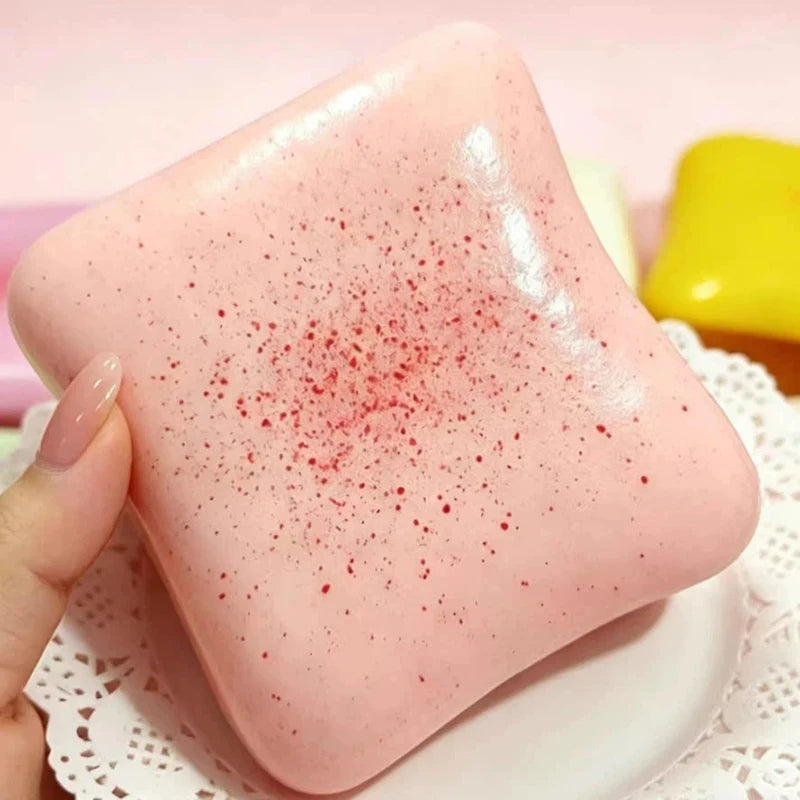 Bread Butter Squishy Slow Rising Squishy Stress Balls Stress Relief Fidget Toys Party Favor Gift  Adult Stress Relieving Toys