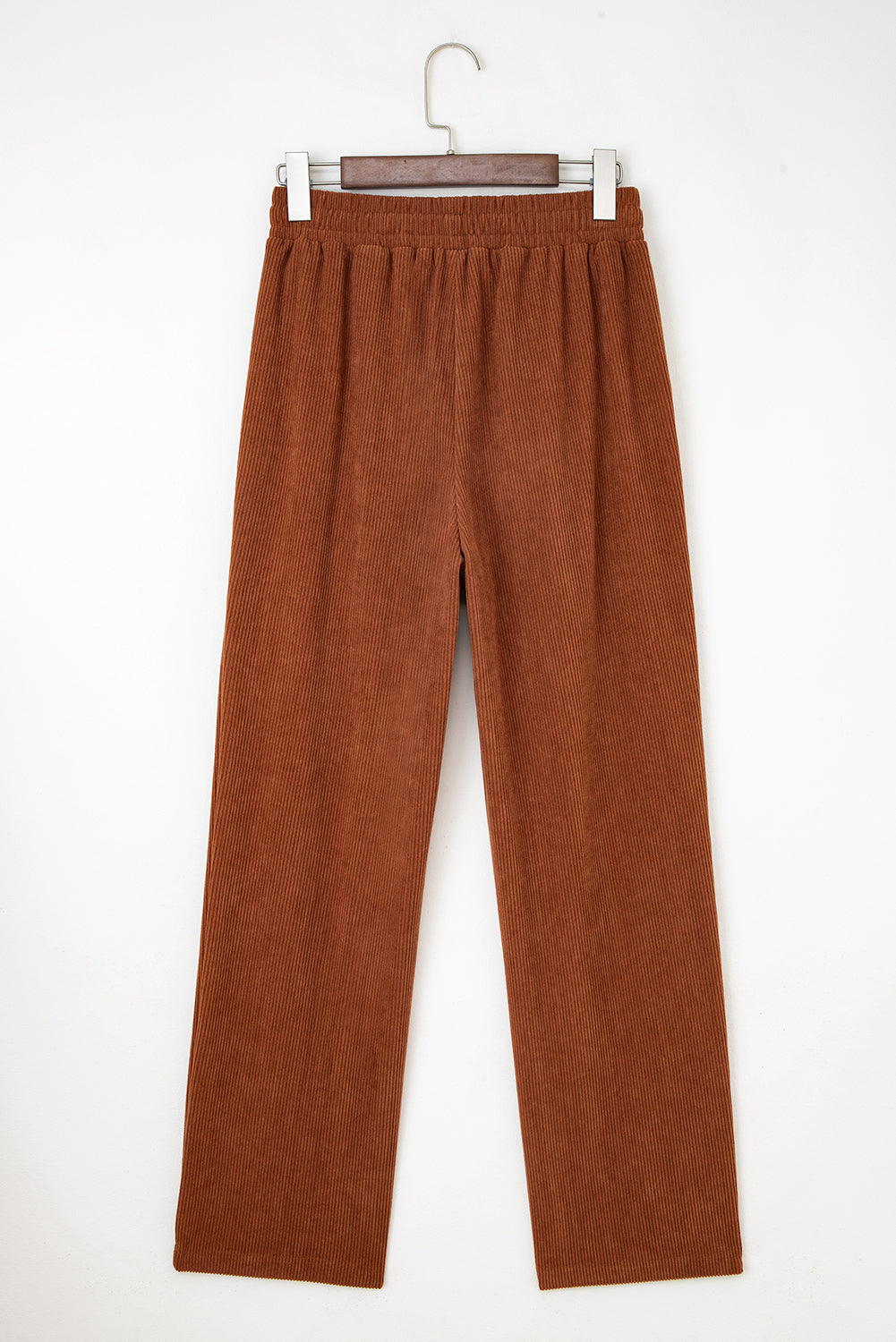 Dearlove Chestnut Drawstring Elastic Waist Casual Corduroy Pants