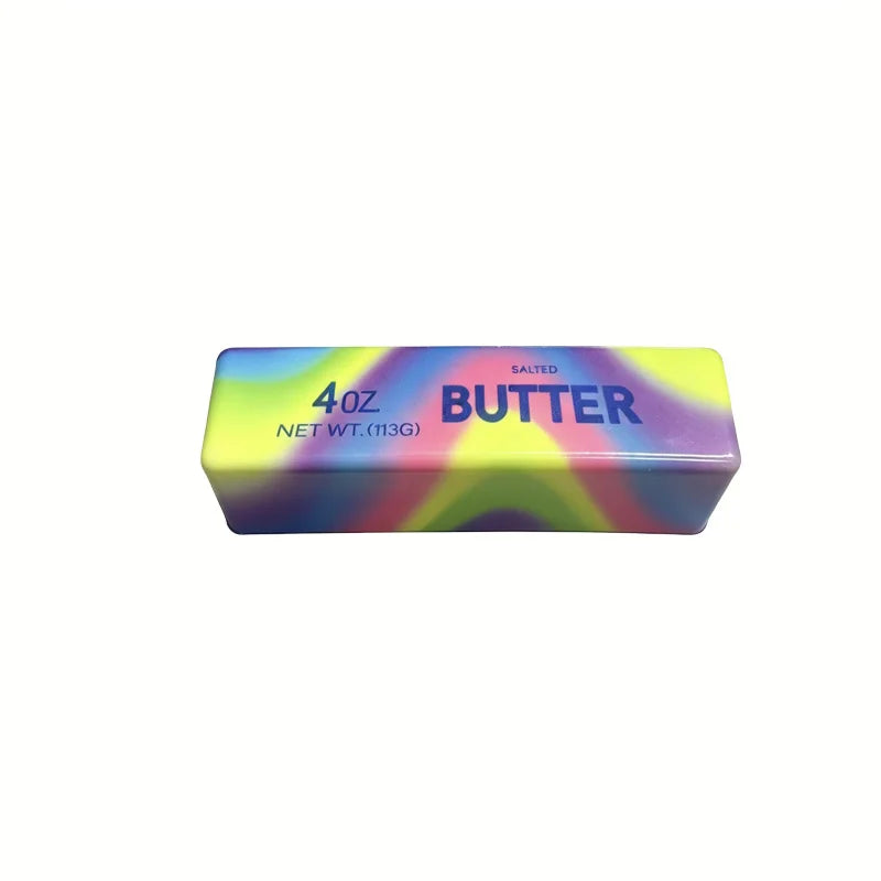 Soft PU Slow Rising Butter Cheese Stick Fidget Squishy Toy Grab Texture Squeeze Prank Toy Effective Anxiety Stress Relief Toy